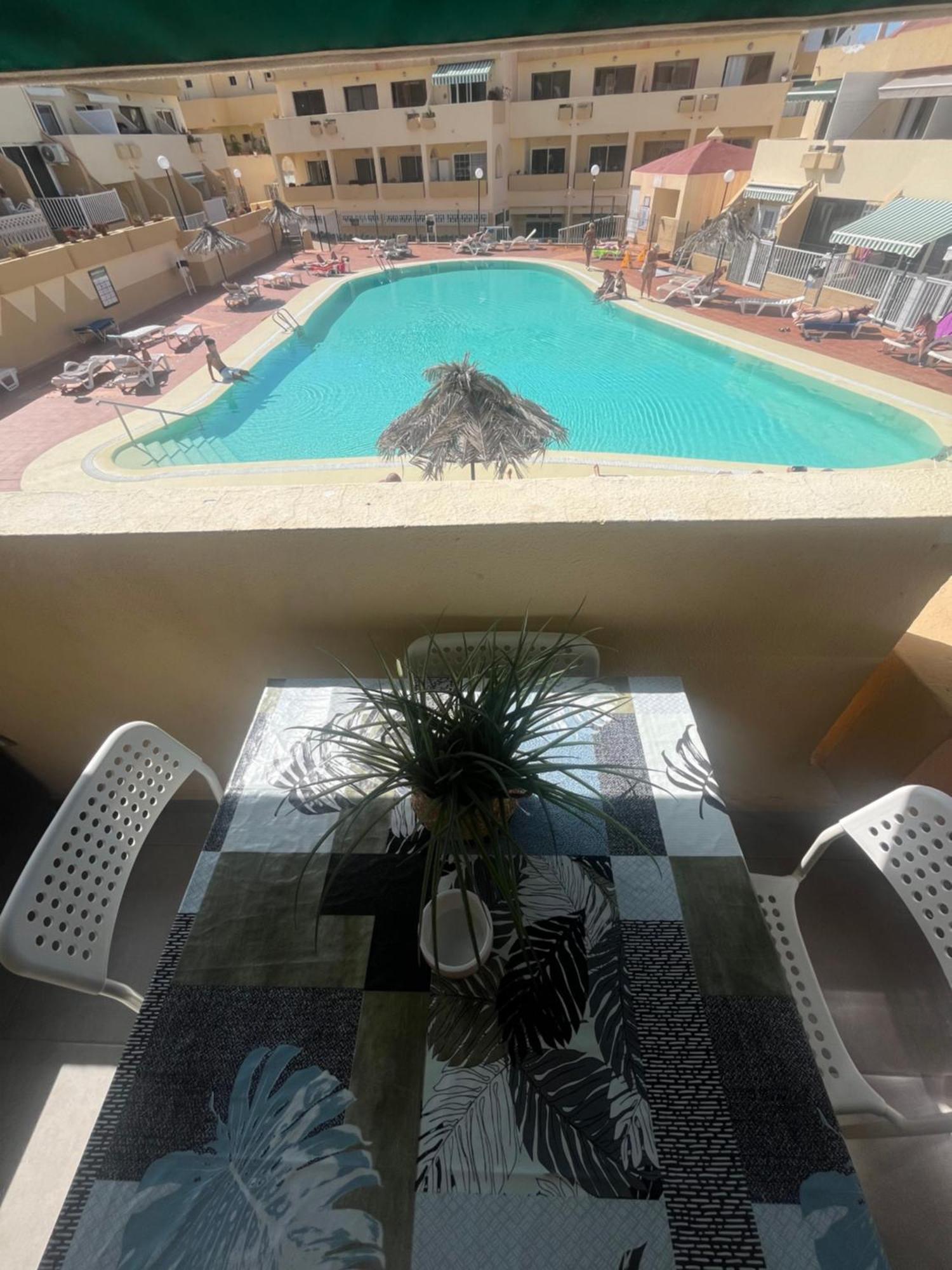 Sunny Pool View & Airco Apartament Symon Mareverde アデヘ エクステリア 写真